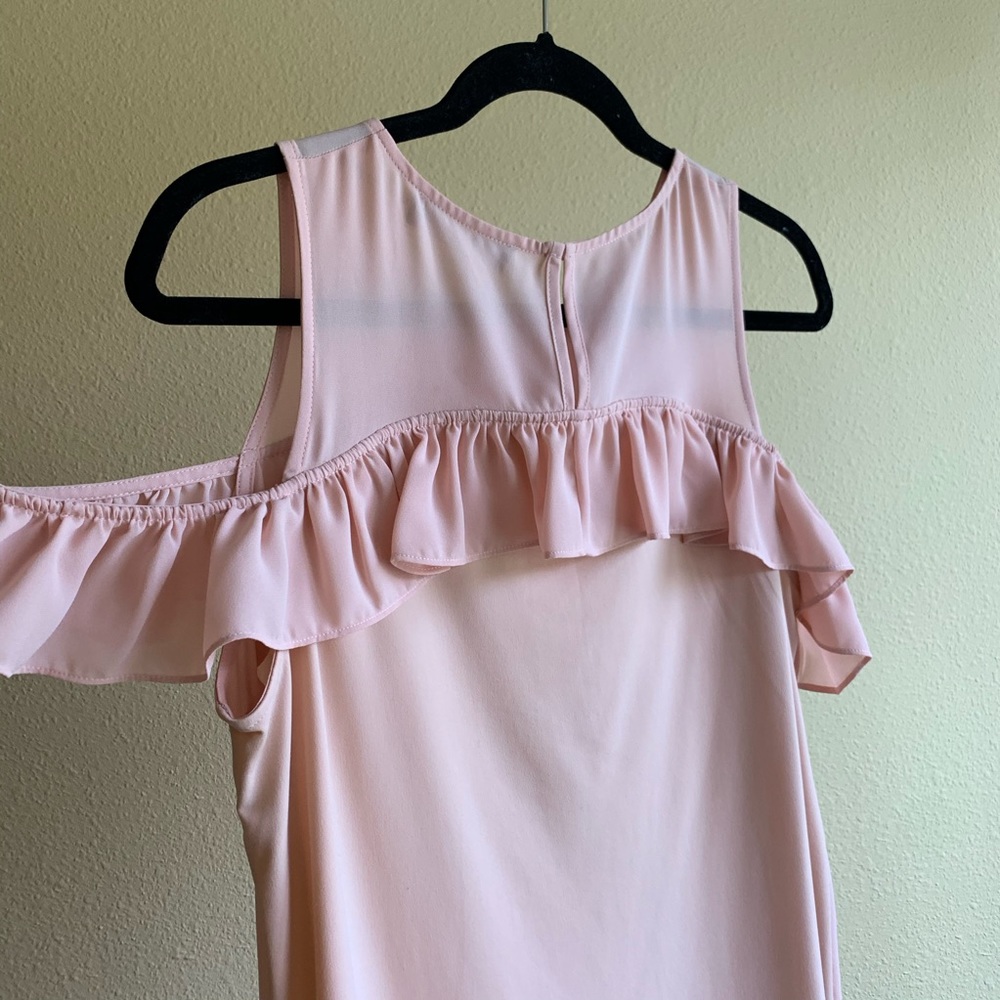 Ivanka Trump Cold Shoulder Ruffle Top - Picture 3 of 5